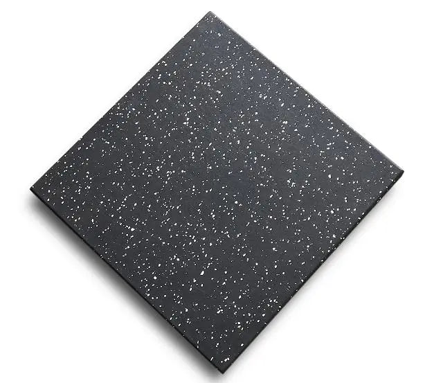 Baldosa Caucho 2 x 100 x 100 cm (Negro con Gris)