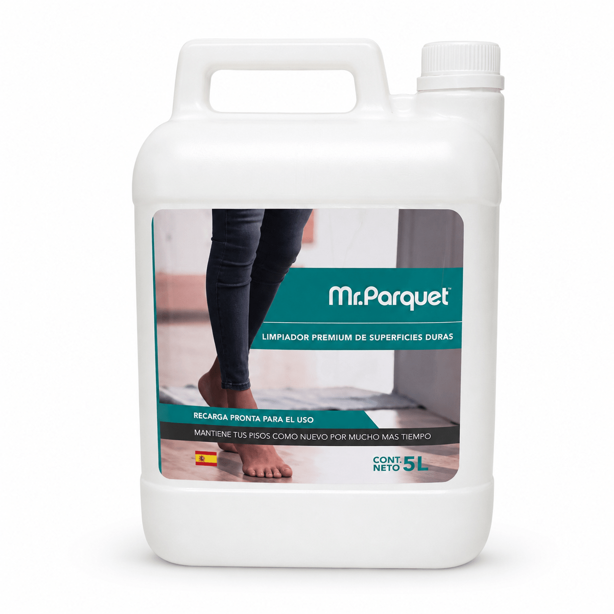 Recarga Limpiador Pisos de Vinílicos y superficies duras. 5 lts - Mr Parquet