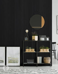 Wall Panel Laqueado Negro · vista 2