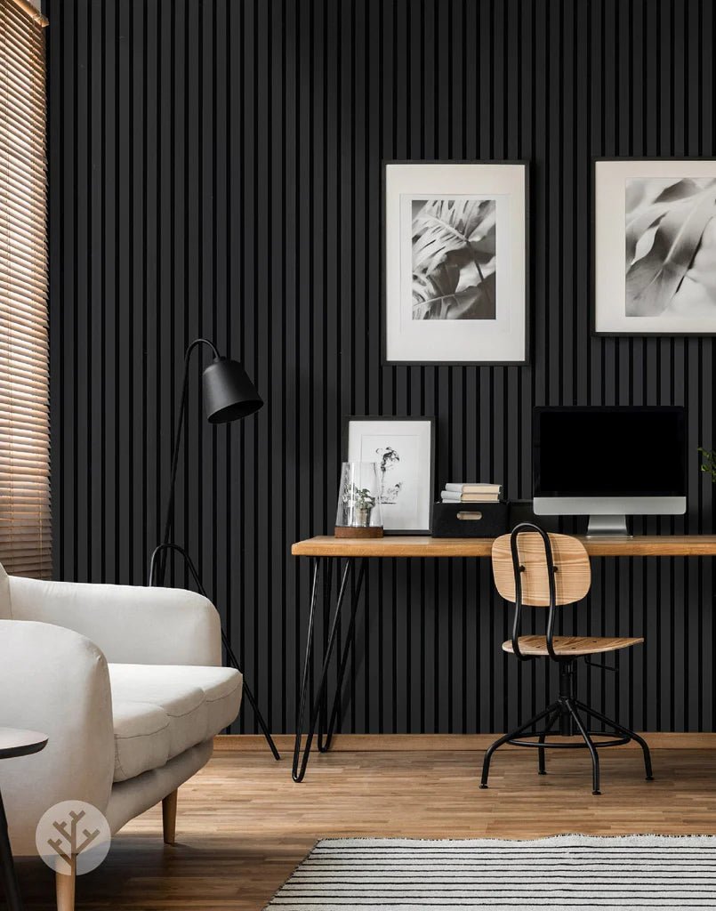 Wall Panel - Revestimiento Acústico - Laqueado Negro