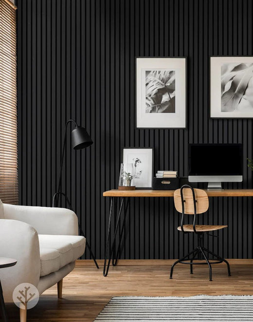 Wall Panel - Revestimiento Acústico - Laqueado Negro